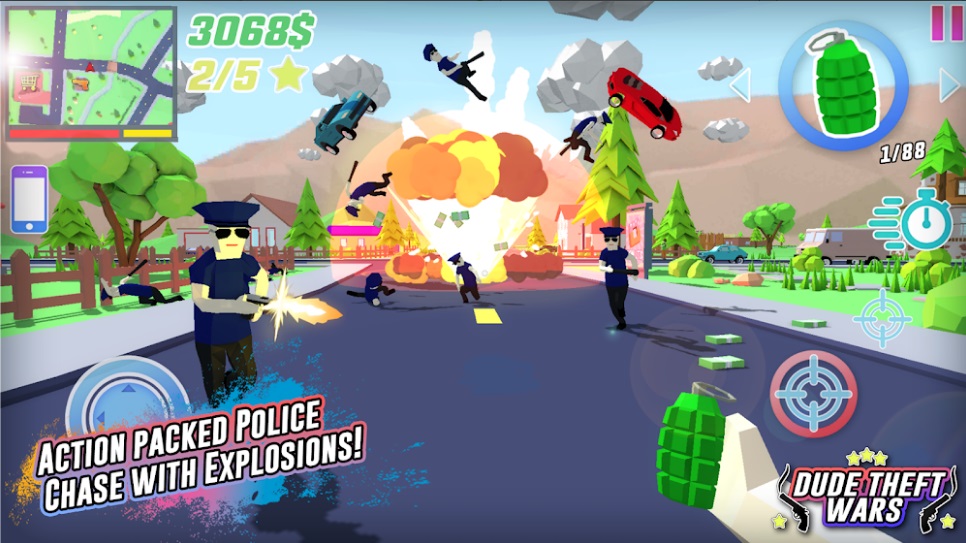 Dude Theft Wars: Open World Sandbox Simulator на Андроид