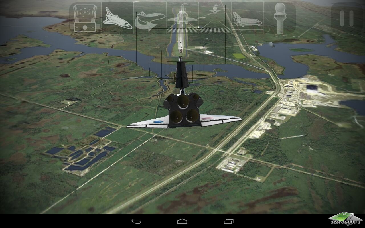 Игра "F-Sim Space Shuttle" на Андроид