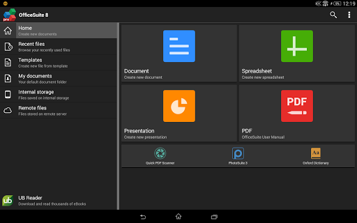 Офис "OfficeSuite Pro 6 +" на Андроид