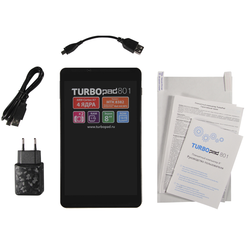 Вышел новый стильный планшет TurboPad 801