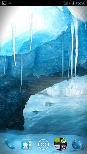 Живые обои "RealDepth Ice Cave LWP" на Андроид
