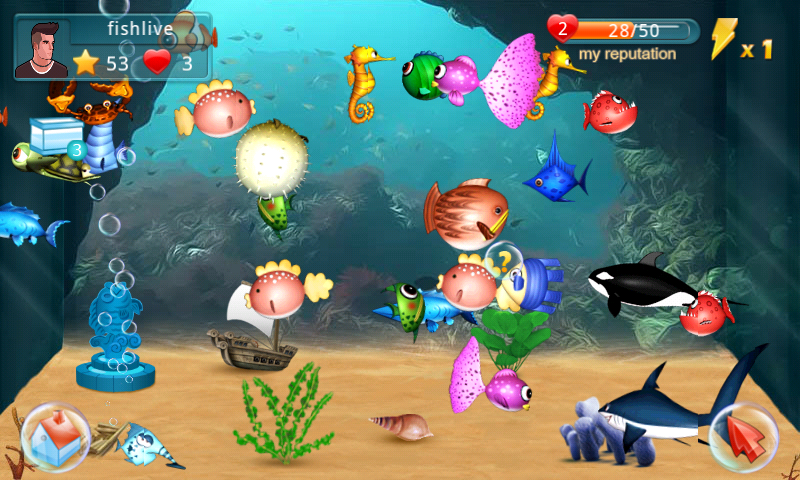Игра Аквариум рыбы на Андроид