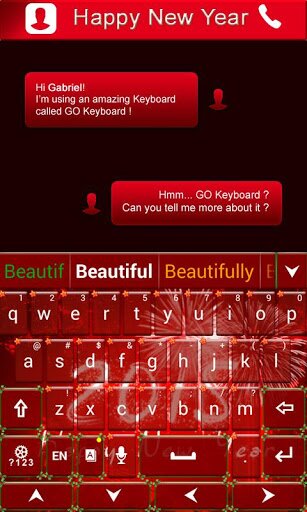 Happy New Year Keyboard Theme на Андроид