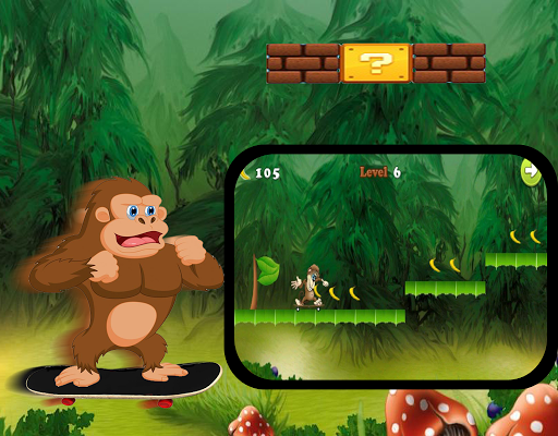 Monkey Skater Banana скачать на Андроид