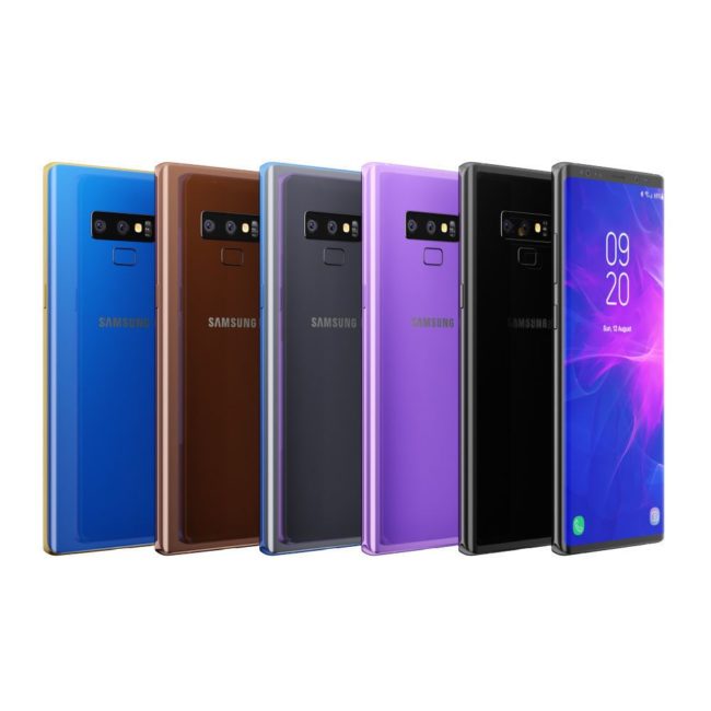 Samsung Galaxy Note 9 цвета