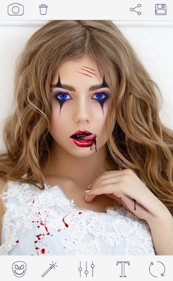 Макияж на Хэллоуин. Страшное Фото. Halloween Makeup на Андроид