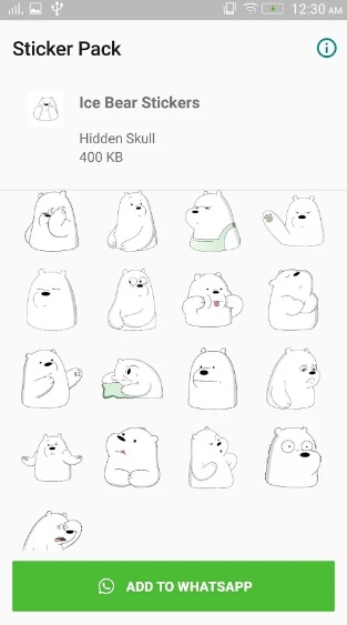 Ice Bear Sticker for WhatsApp на ПК