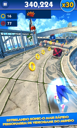 Sonic Dash на Андроид